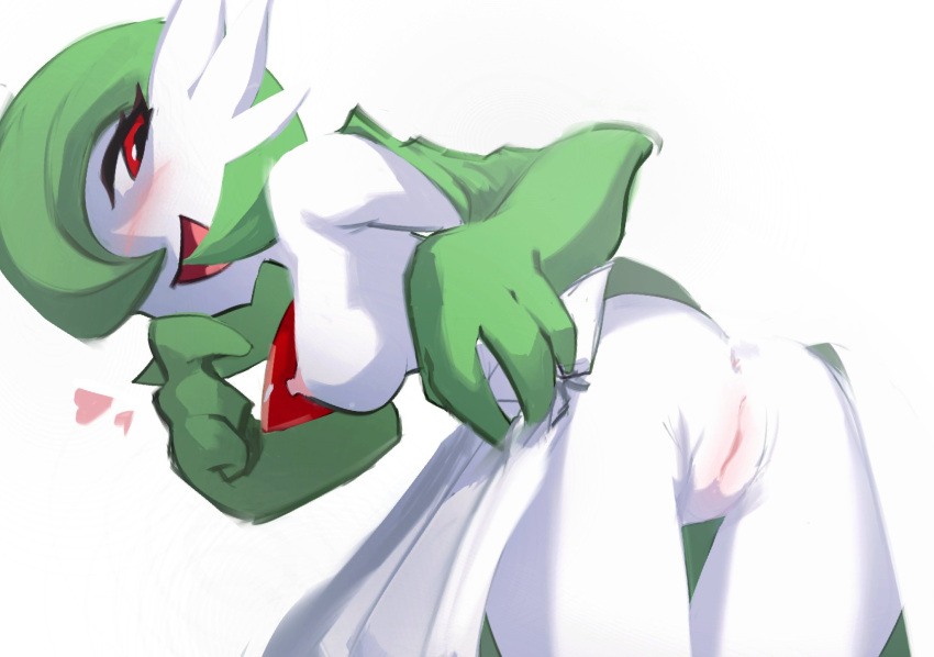 anus awkwardlytrashy breasts butt female gardevoir genitals hi_res humanoid nintendo nipples not_furry pok&eacute;mon pok&eacute;mon_(species) pussy solo video_games