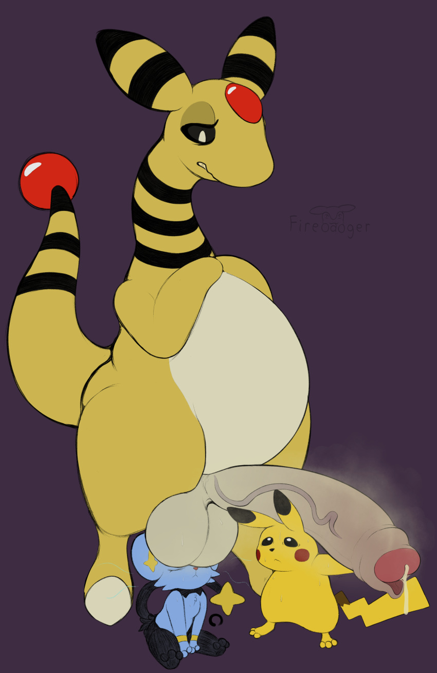 3_fingers 3_toes absurd_res ambiguous_gender ampharos anthro balls balls_on_face big_balls big_penis black_markings black_sclera black_stripes blue_body blue_fur bodily_fluids budge_(artist) carrying_penis countershading cum cum_drip darkened_balls darkened_genitalia darkened_penis digital_media_(artwork) dripping electricity electrogenesis embarrassed erection eyes_closed fangs featureless_crotch featureless_hands feet fingers foreskin frown fur gem generation_1_pokemon generation_2_pokemon generation_4_pokemon genital_fluids genitals glans group group_sex hi_res huge_penis humanoid_genitalia humanoid_penis hunched_over hyper hyper_genitalia hyper_penis lifting_penis long_neck long_penis looking_at_genitalia looking_at_penis looking_down looking_up loose_foreskin male male/ambiguous mammal markings meditation meme multicolored_body multicolored_fur musk nervous nintendo nude penis penis_on_head pikachu pink_glans pokemon pokemon_(species) red_gem red_markings sex shinx signature simple_background sitting size_difference slightly_chubby slightly_chubby_anthro slightly_chubby_male standing steam strained striped_body striped_fur stripes sweat sweaty_balls sweaty_genitalia tan_body tan_countershading tea_bagging teeth these_aren't_my_glasses thick_thighs threesome toes trio vein veiny_penis white_eyes yellow_body yellow_markings yellow_stripes