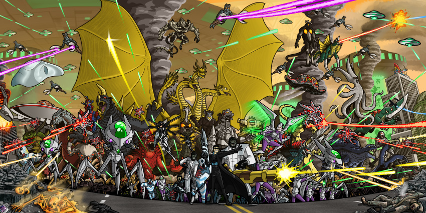 absurdres alien alien_dada aliens archelus_(earth_defense_force) armor arugo_seijin baltan_seijin beizal_(earth_defense_force) black_king blue_eyes bug cerebulon_(war_of_the_monsters) character_request copyright_request cyber_zilla dual_persona earth_defence_force_5 earth_defense_force earth_defense_force_2 earth_defense_force_2025 eleking fang fangs gamera_(series) giant giant_insects gigan godzilla:_king_of_the_monsters godzilla_(series) godzilla_destroy_all_monsters_melee godzilla_final_wars godzilla_save_the_earth godzilla_unleashed godzilla_vs._mechagodzilla godzilla_vs.king_ghidorah godzilla_vs_gigan gudis guiron guts_seijin hedorah highres hipporito_seijin horns kaijuu king_ghidorah_(godzilla:_king_of_the_monsters) king_joe mechagodzilla mefilas_seijin megalon megaton_rainfall metron_seijin millenian_ufo monster monster_x mothership_(megaton_rainfall) mothership_(team_fortress) nackle_seijin no_humans open_mouth orga_(godzilla) red_eyes saucers_(team_fortress) sharp_teeth simians_(godzilla) tail team_fortress_(series) team_fortress_2 teeth ultra_kaijuu_gijinka_keikaku ultra_series ultra_seven_(series) ultraman:_towards_the_future ultraman_(1st_series) viras vortaaks war_of_the_monsters weapon wings xiliens_(godzilla) xxjimjamxx zetton zone_fighter_(series)