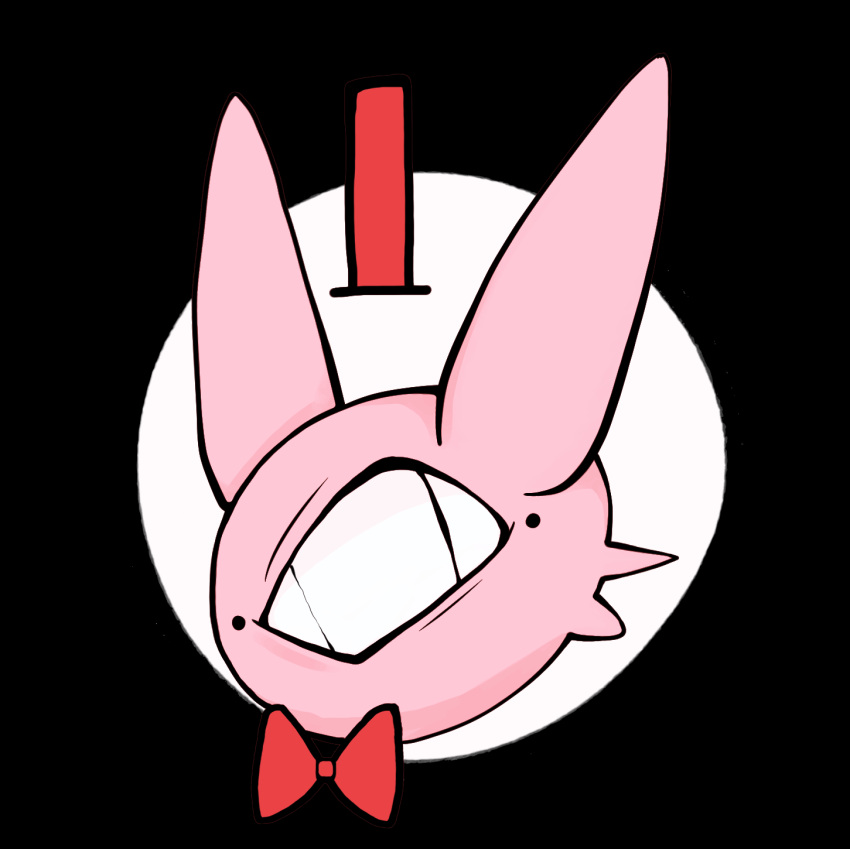 1_eye bow bust_portrait cabbit_dragon clothing fur hare hat headgear headwear hi_res hybrid icon illusion lagomorph leporid mammal optical_illusion pink_body pink_fur portrait rabbit tagme top_hat top_hat_bunny(bedsheetwalking)