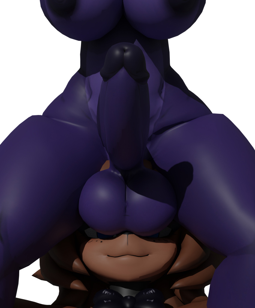 absurd_res animatronic anthro big_penis blender_(software) bonnie_(cally3d) cwhalo duo facesitting female five_nights_at_freddy's fredina's_nightclub fredina_(cally3d) fur genitals herm hi_res huge_penis intersex intersex/female machine meme penis purple_body purple_fur robot scottgames these_aren't_my_glasses video_games