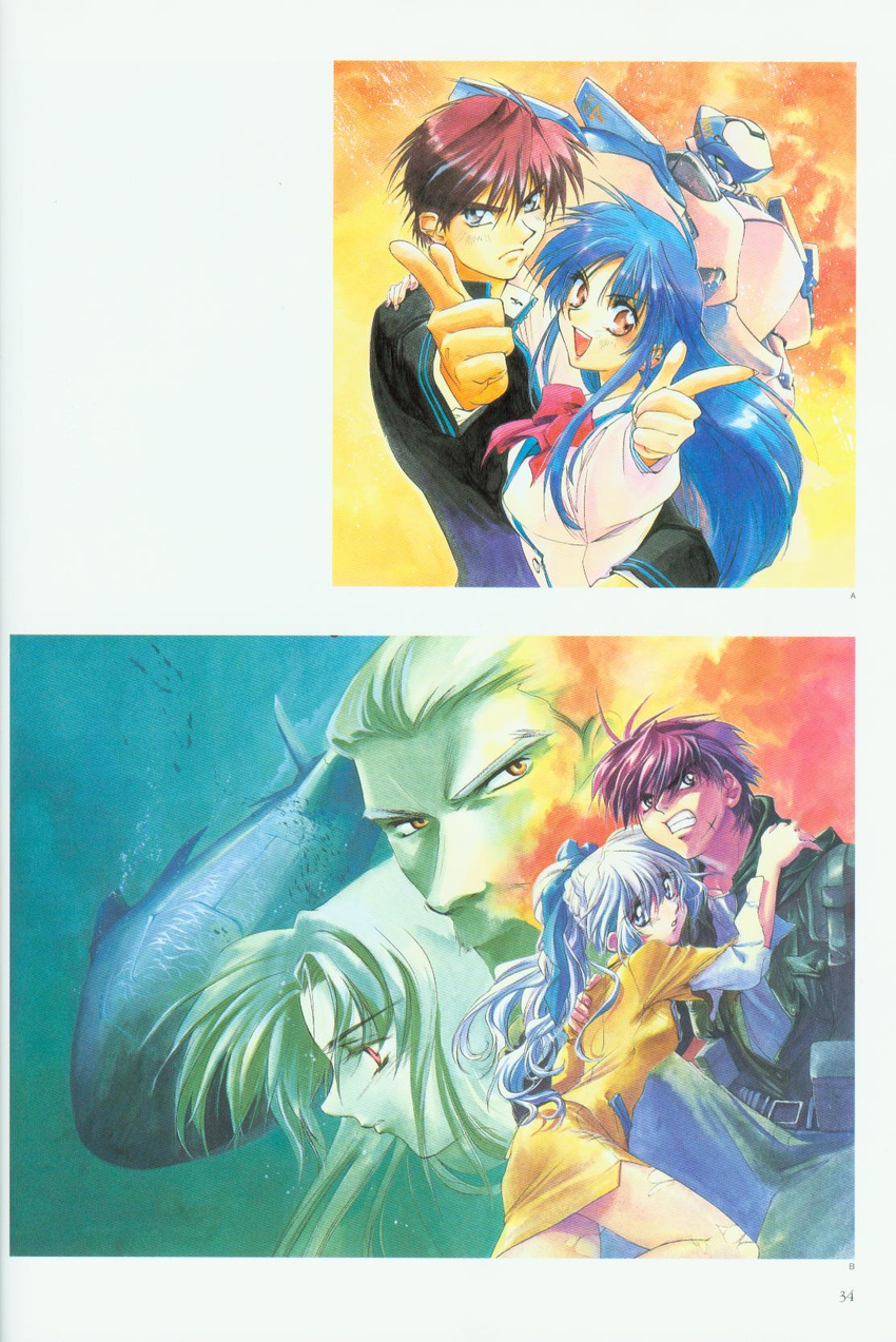 chidori_kaname full_metal_panic sagara_sousuke shikidouji teletha_testarossa