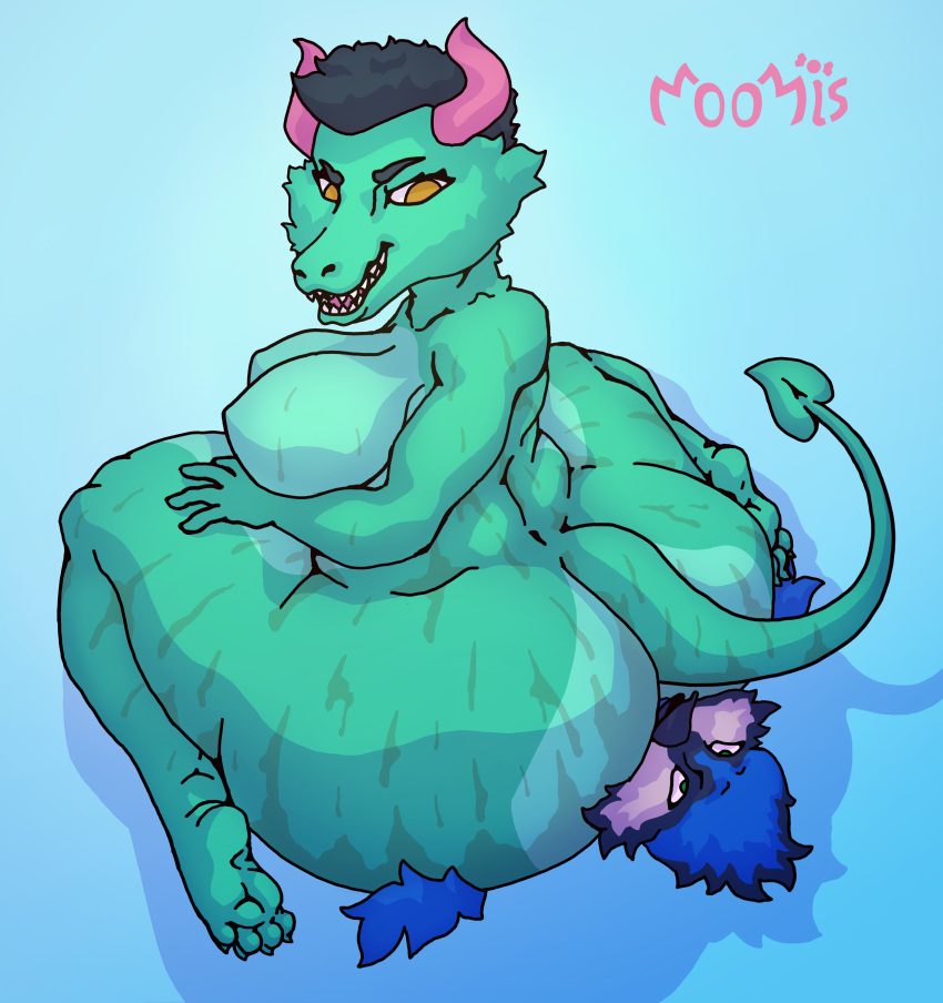4_toes 5_fingers absurd_res ahegao anthro areola avian balls belly belly_expansion big_belly big_breasts big_butt bird blob_(disambiguation) breasts butt chubby_cheeks cross-eyed crush detailed_background dewlap_(anatomy) double_chin dragon expansion eyebrows eyelashes facesitting feet female fingers fluffy fluffy_tail fur genitals glistening glistening_areola glistening_body glistening_butt glowing green hi_res hindpaw horn huge_breasts huge_butt huge_hips huge_tail huge_thighs humanoid_feet hyper hyper_belly hyper_breasts hyper_butt hyper_genitalia hyper_thighs immobile invalid_tag lips lizard looking_pleasured moomis morbidly_obese nude obese obese_anthro overweight overweight_anthro overweight_female paws reptile scalie sitting smile solo thick thick_eyebrows thick_thighs toes wide_hips
