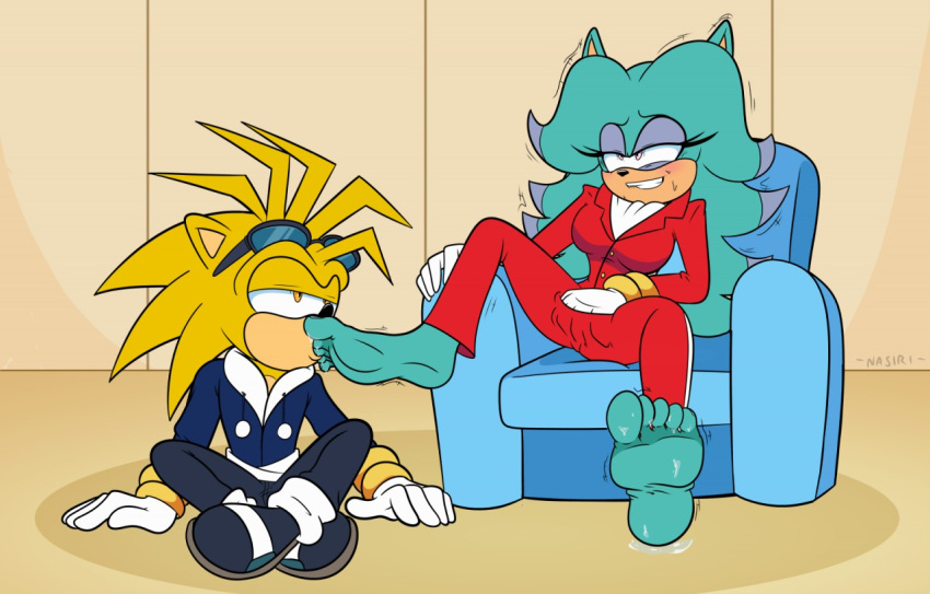 anthro barefoot breezie_the_hedgehog eulipotyphlan feet female foot_fetish hedgehog male mammal masturbation nasiri_(artist) sega soles sonic_the_hedgehog_(series) toes