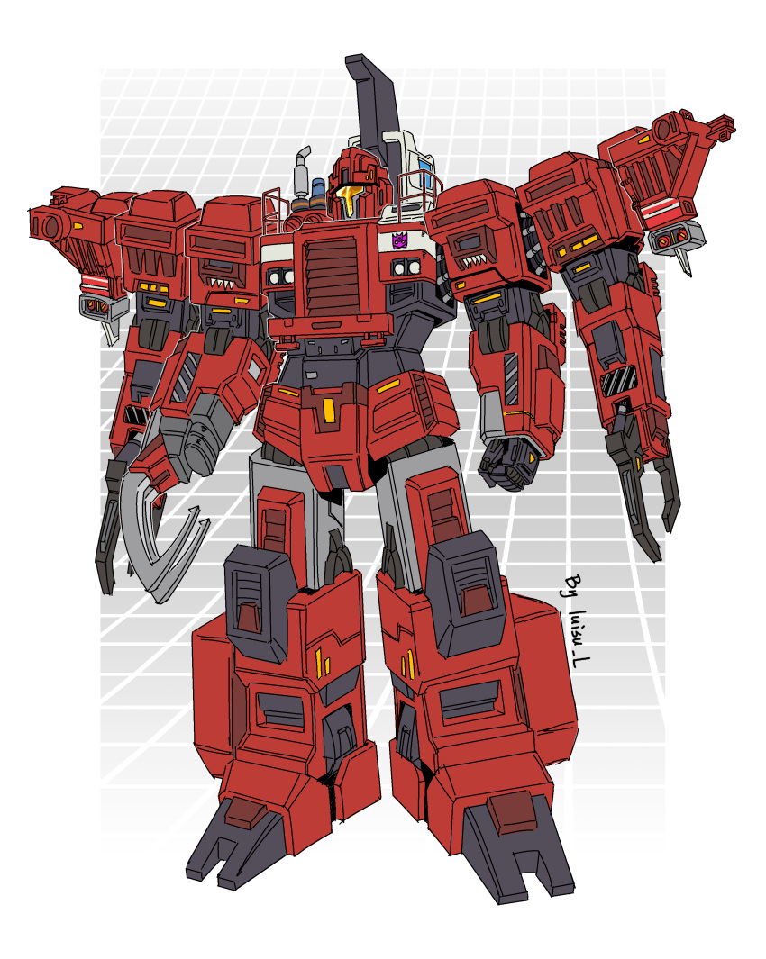 absurdres artist_name claws clenched_hand decepticon extra_arms highres luisu_l mecha no_humans overload_(transformers) redesign science_fiction solo standing transformers transformers:_revenge_of_the_fallen transformers_(live_action)