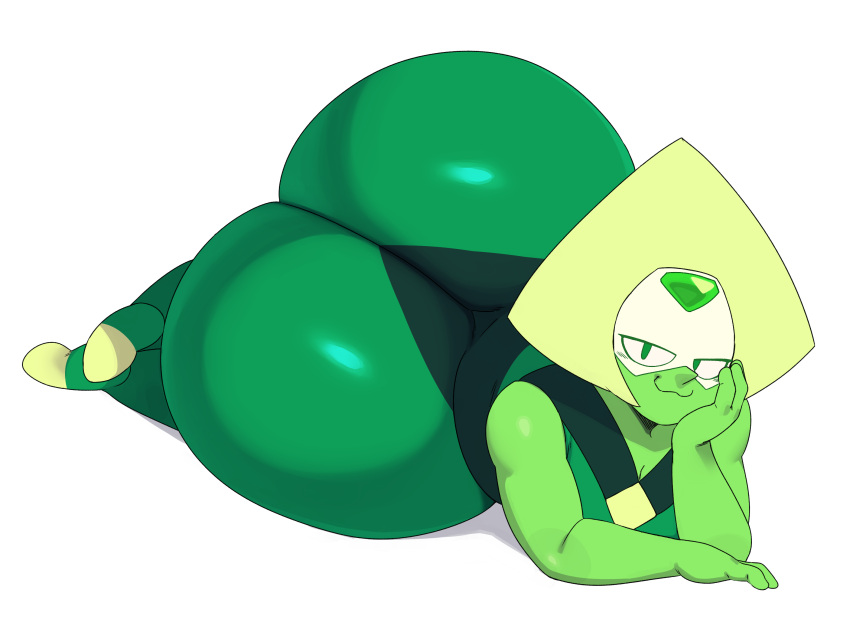 big_breasts big_butt breasts butt cartoon_network chubby_female chubbyboi74 female hi_res looking_at_viewer peridot_(steven_universe) slightly_chubby solo steven_universe thick_thighs