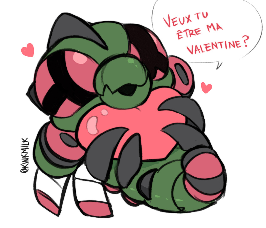&lt;3 beta_pok&eacute;mon_(species) beta_pok&eacute;mon_games beta_yanmega deazle dialogue french_text hi_res holidays insect_wings kinkmilk nintendo open_mouth pok&eacute;mon pok&eacute;mon_(species) solo speech_bubble text translation_request valentine's_day video_games wings