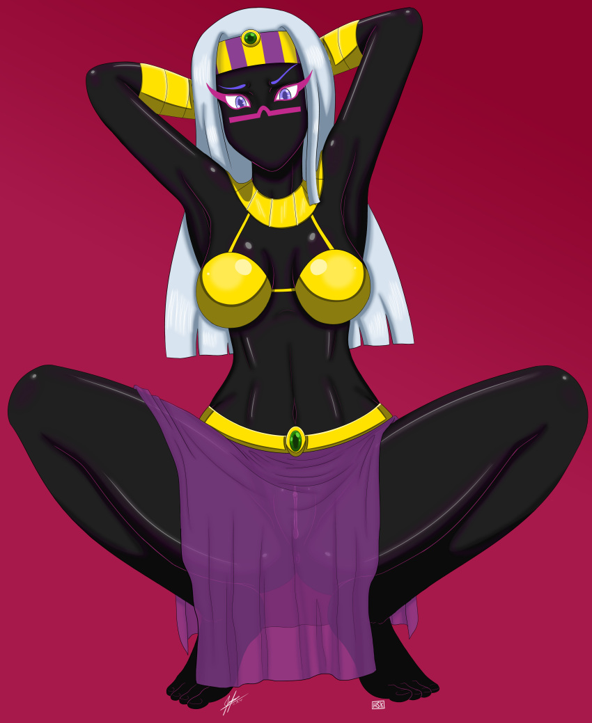 absurd_res alien anus duck_dodgers female genitals hi_res hsk_(artist) humanoid martian pussy queen_tyr'ahnee solo