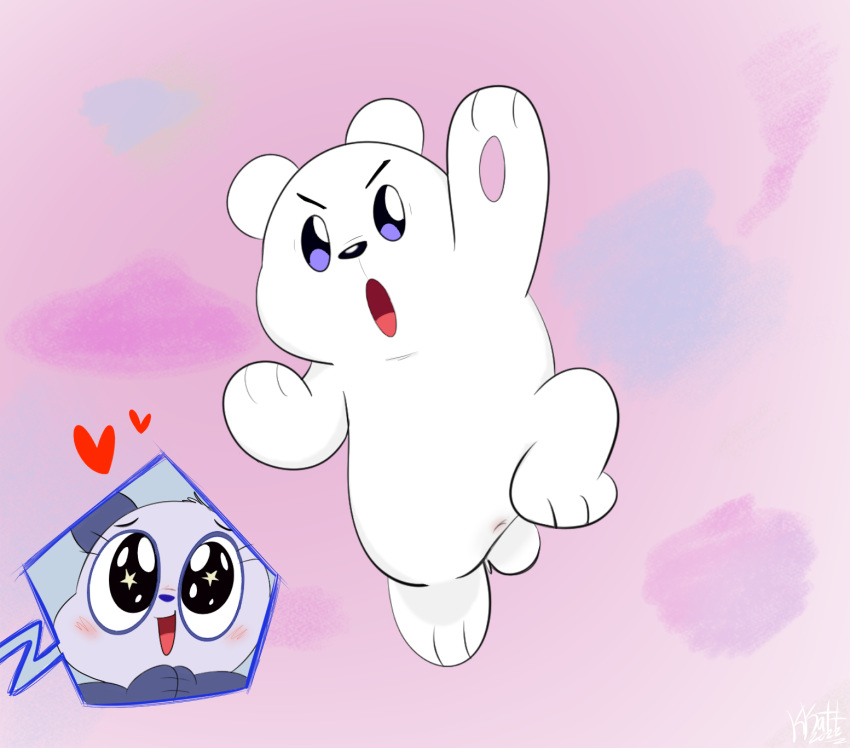 anthro blush butt cartoon_network duo feral hi_res ice_bear kippykat male male/male mammal ursid we_baby_bears we_bare_bears