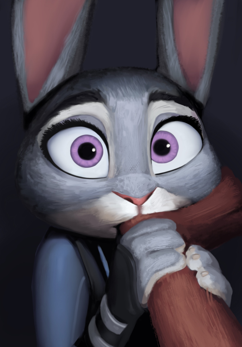 disney duo female female_focus finger_in_mouth fur hi_res judy_hopps lagomorph leporid mammal purple_eyes qupostuv35 rabbit solo_focus zootopia