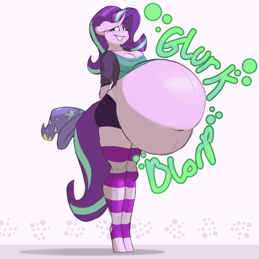 abdominal_bulge absorb absorption_vore anthro bare_belly belly big_belly bulge cartoon digestion equid equine expansion fat_belly fatal female female/female friendship_is_magic growth hasbro hi_res horse humanoid ingested invalid_tag mammal my_little_pony oral oral_vore organs pony post-vore rumbling_stomach starlight_glimmer_(mlp) stomach swallowed trixie vore weight_gain