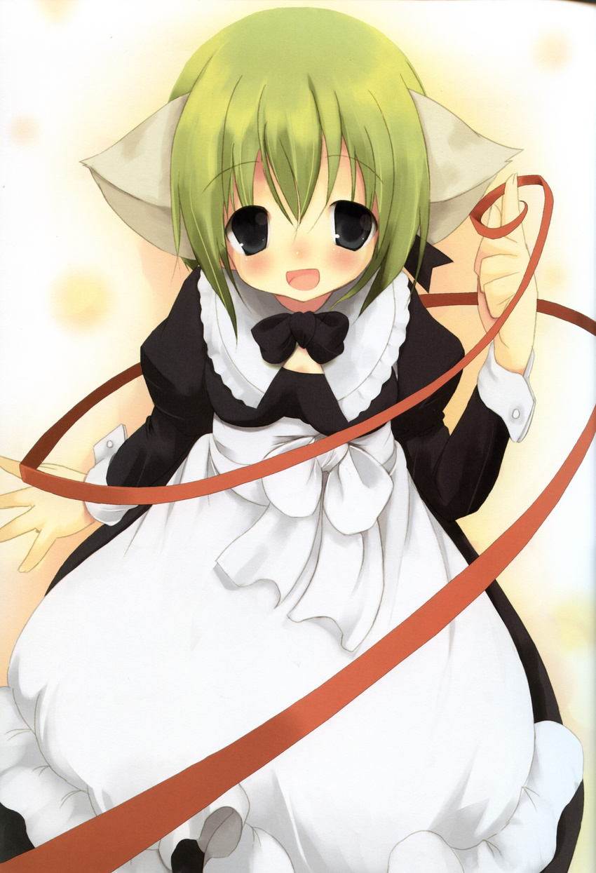 animal_ears greenwood maid midori nekomimi siro