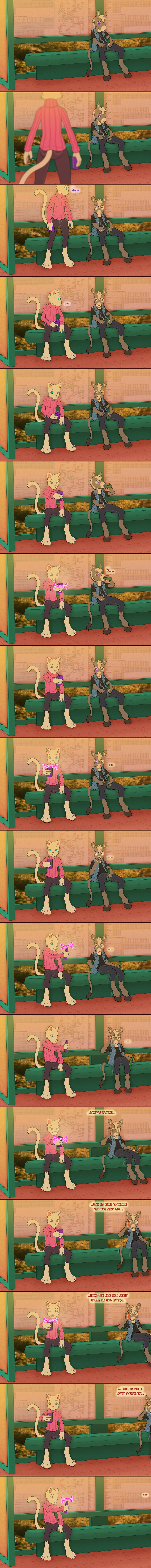 absurd_res anthro asinus choko_(chokodonkey) chokodonkey comic domestic_cat donkey duo equid equine felid feline felis female hi_res humor long_image male male/female mammal tall_image