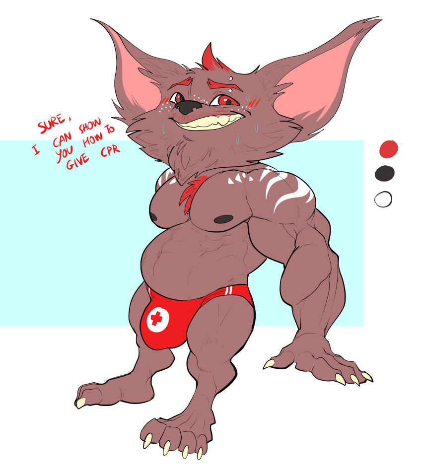 + 2022 4_fingers 4_toes abs absurd_res anthro belly big_abs big_biceps big_brachioradialis big_calves big_deltoids big_ears big_extensor_carpi big_eyes big_flexor_carpi big_muscles big_obliques big_pecs big_quads big_serratus big_trapezius big_triceps black_nipples black_nose blue_background blush blush_lines bottomwear brachioradialis bristol brown_arms brown_belly brown_chest brown_ears brown_feet brown_fingers brown_hands brown_legs brown_neck brown_toes cheek_tuft chest_tuft chin_tuft claws clothed clothing color_swatch colored deltoids dialogue digital_drawing_(artwork) digital_media_(artwork) ear_tuft english_text extensor_carpi eyebrow_piercing eyebrow_stud eyebrows facial_piercing facial_tuft fan_character feet fingers flat_colors flexor_carpi fluffy fluffy_ears full-length_portrait fur gums happy head_tuft hi_res huge_brachioradialis huge_deltoids huge_flexor_carpi huge_pecs huge_triceps humanoid_feet humanoid_hands league_of_legends lifeguard lifeguard_swimsuit looking_at_viewer male male_anthro mammal manly markings multicolored_body multicolored_chest multicolored_clothing multicolored_fur multicolored_swimwear musclegut muscular muscular_anthro muscular_male navel nipples obliques open_mouth open_smile pattern_bottomwear pattern_clothing pattern_swimwear pecs piercing pink_gums pink_inner_ear plantigrade portrait pseudo_hair red_blush red_body red_chest red_clothing red_eyebrows red_eyes red_fur red_pseudo_hair red_speedo red_swimwear red_text riot_games serratus sharp_teeth short short_anthro short_male simple_background skimpy slightly_chubby_anthro slightly_chubby_male smile smiling_at_viewer solo spots spotted_chest standing striped_arms striped_bottomwear striped_clothing striped_speedo striped_swimwear stripes swimwear symbol talking_to_viewer teeth text three-quarter_view toes toony trapezius triceps tuft two_tone_arms two_tone_clothing two_tone_speedo two_tone_swimwear video_games white_arms white_background white_body white_chest white_claws white_clothing white_fur white_markings white_speedo white_spots white_stripes white_swimwear yordle