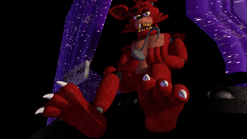 2022 3_toes 3d_(artwork) 4_fingers absurd_res animatronic anthro barefoot black_nose canid canine claws digital_media_(artwork) drakonn56 feet fingers five_nights_at_freddy's foot_fetish foot_focus fox foxy_(fnaf) hi_res hindpaw humanoid_pointy_ears machine male mammal nude paws robot scottgames sharp_claws sitting soles solo source_filmmaker teeth toe_claws toes video_games