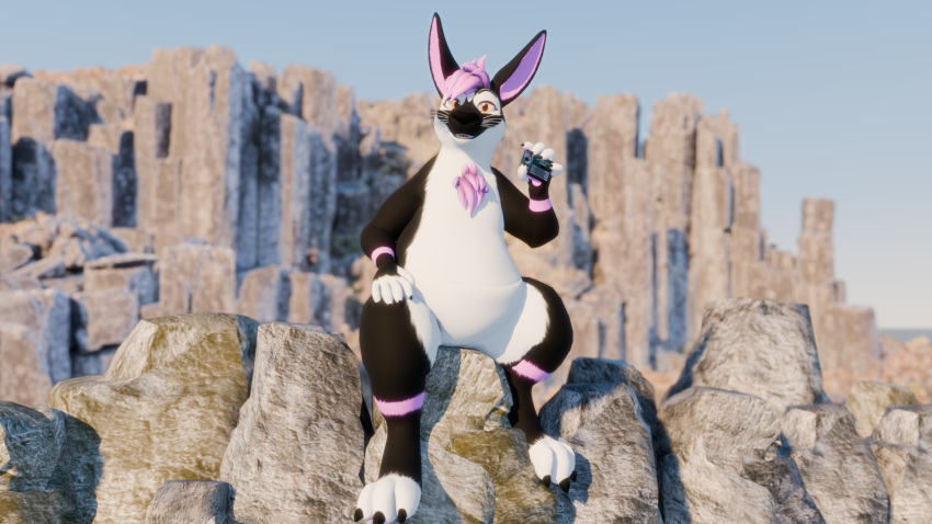 16:9 anthro hi_res kangaroo macropod male mammal marsupial mountain richard_(vrchat) richardhoproo sitting slightly_chubby solo widescreen