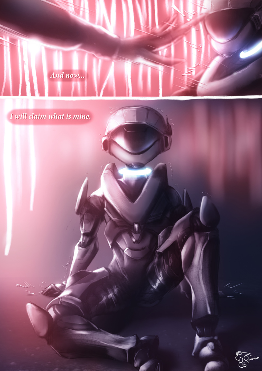 4_fingers absurd_res alien armor bioluminescence collar comic duo english_text female fingers focus_(disambiguation) glowing glowing_plants halo_(series) hi_res human human_focus humanoid male mammal microsoft night on_ground outside qwertyas1 sangheili sitting sitting_on_ground solo spartan_(halo) spread_legs spreading submissive submissive_female submissive_human text video_games xbox_game_studios