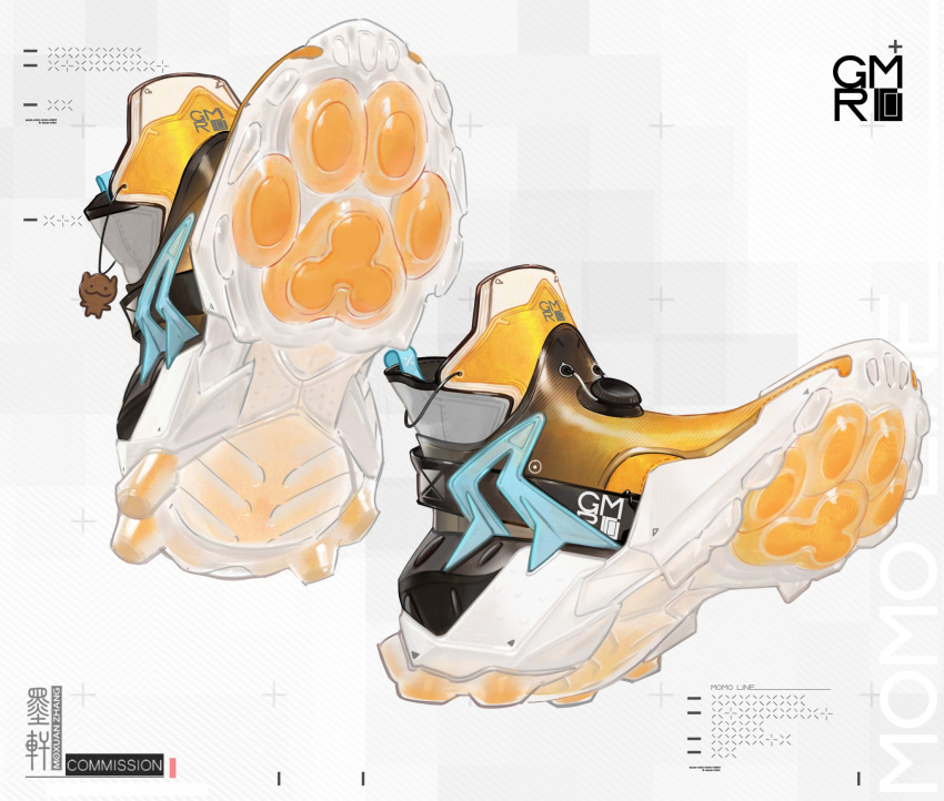 clothing english_text fashion footwear furgonomic_footwear furgonomics hi_res keychain moxuan_zhang pawpads shoes signature simple_background text translucent translucent_clothing white_background zero_pictured