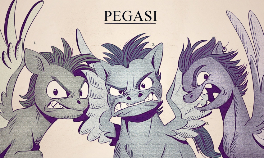 agressive angry clenched_teeth ear_piercing equid equine hasbro hi_res looking_at_viewer mammal mlp_g5 my_little_pony pegasus piercing racism sharp_teeth teeth wings xenophobia