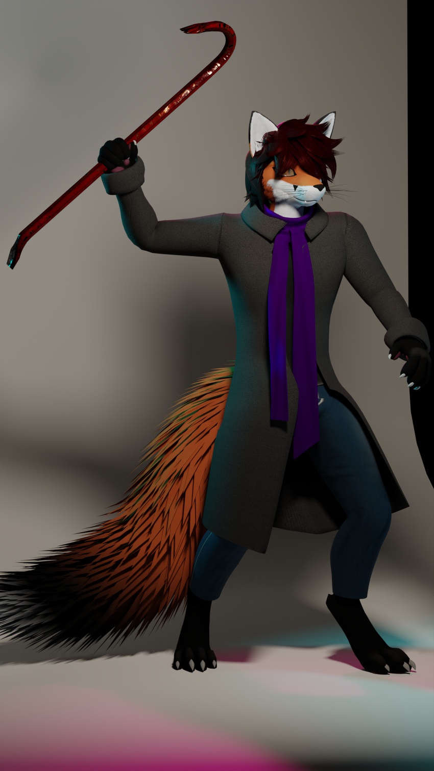 3d_(artwork) 4_toes 4k 5_fingers 9:16 absurd_res anthro biped blender_(software) canid canine claws clothed clothing coat crowbar digital_media_(artwork) fangs feet finger_claws fingers fox fur garry's_mod grey_claws hair half-life hi_res holding_object male mammal orange_eyes portrait pose rose_bursyoji(rosecreates) rosecreates scarf simple_background solo standing toe_claws toes tools topwear trenchcoat video_games weapon whiskers white_background