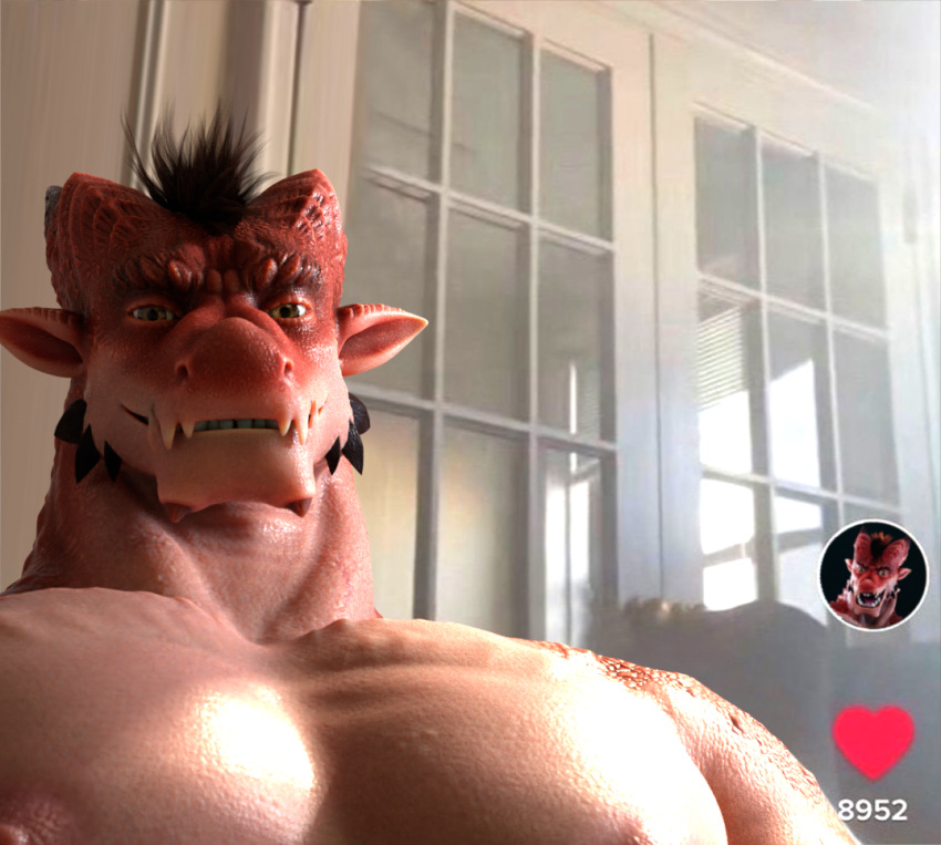 dragon humanoid male maxwellshiba muscular tiktok