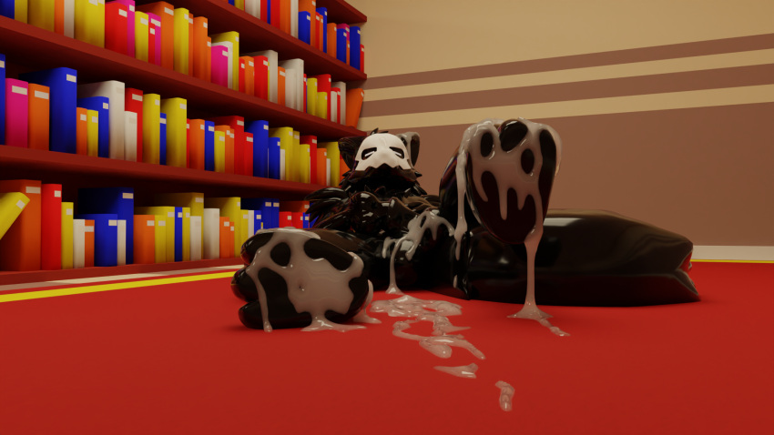 animal_genitalia animal_penis anthro balls bodily_fluids canid canine canine_penis canis changed_(video_game) cum cum_drip cum_on_balls cum_on_ear cum_on_face cum_on_feet cum_on_ground dripping excessive_cum feet flaccid foot_fetish foot_focus genital_fluids genitals goo_creature hi_res male mammal penis puro_(changed) slowaf solo solo_focus wolf