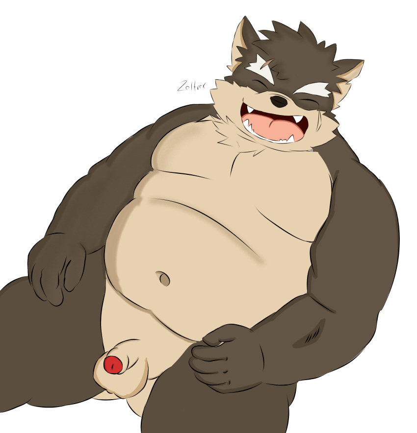 absurd_res anthro chubby_male hi_res lifewonders male male/male moritaka overweight overweight_male solo tokyo_afterschool_summoners video_games zeltrexarts