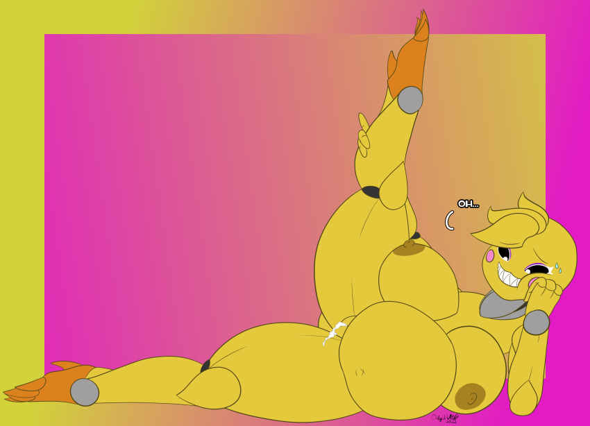 absurd_res belly big_belly bodily_fluids cum cum_in_pussy cum_inflation cum_inside five_nights_at_freddy's five_nights_at_freddy's_2 genital_fluids hi_res inflation only-1-wayup scottgames toy_chica_(fnaf) video_games