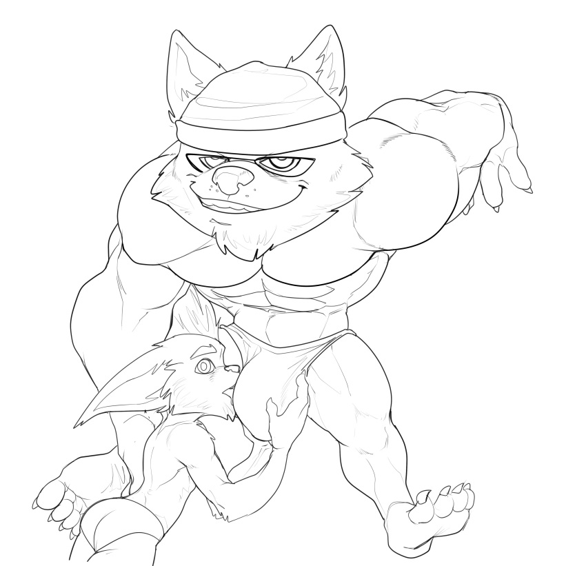 2022 4_fingers 4_toes absurd_res anthro anthro_on_anthro arm_tuft barefoot beanie black_and_white bristol bulge bulge_lick butt cheek_tuft chin_tuft claws clothed clothed_anthro clothed_male clothing digital_drawing_(artwork) digital_media_(artwork) duo ear_tuft elbow_tufts facial_tuft fan_character feet fingers foreplay front_view full-length_portrait grin half-closed_eyes hand_on_back hand_on_bulge happy hat headgear headwear hi_res humanoid_feet humanoid_hands inner_ear_fluff larger_anthro larger_male league_of_legends licking looking_at_viewer looking_away looking_back looking_forward mahotis_(bristol) male male/male male_anthro mammal mane mohawk monochrome muscle_size_difference narrowed_eyes open_mouth open_smile plantigrade portrait presenting_bulge pseudo_hair riot_games short short_anthro short_male simple_background sitting size_difference smaller_anthro smaller_male smile spread_legs spreading toes tongue tongue_out topless topless_anthro topless_male tuft video_games white_background yordle