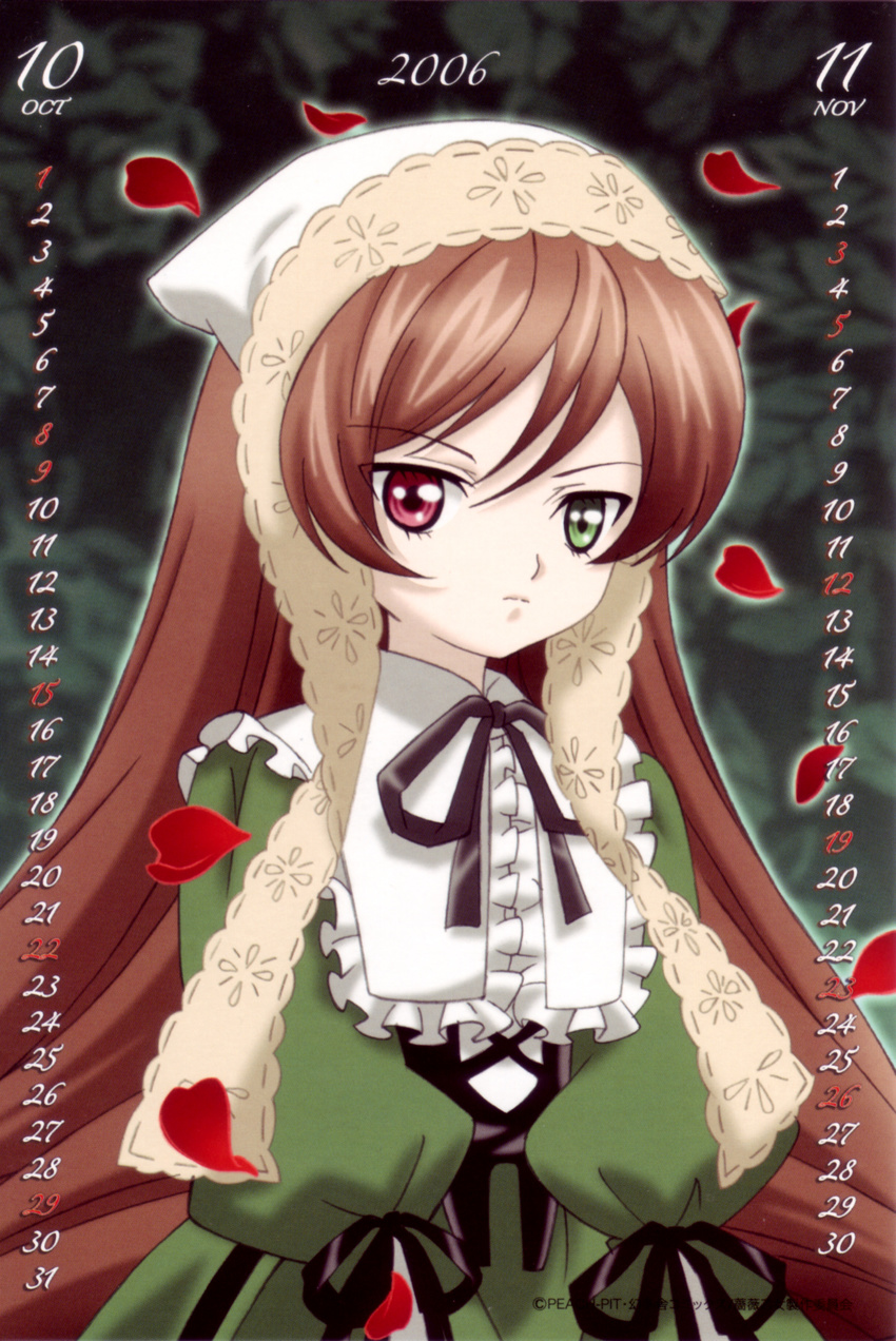 calendar heterochromia lolita_fashion rozen_maiden suiseiseki