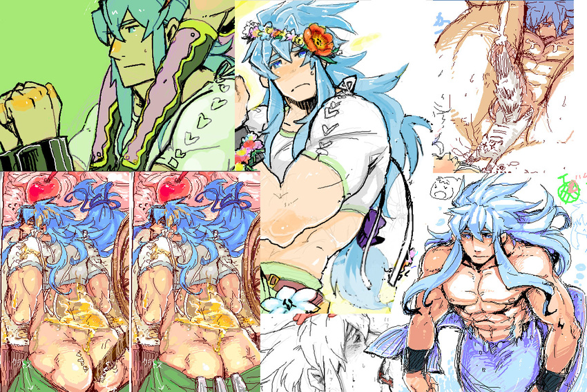 blue_eyes blue_hair cuffs handcuffs muscle penis regal_bryan regal_bryant tales_of_(series) tales_of_symphonia yaoi zelos_wilder