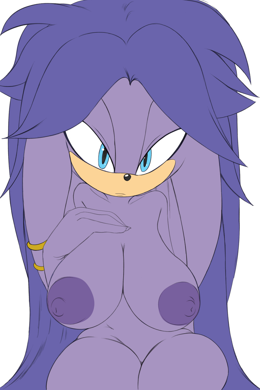 absurd_res anthro archie_comics big_breasts breasts bust_portrait echidna female gala-na hi_res looking_at_viewer mammal monotreme nipples nude portrait raccoonshinobi sega solo sonic_the_hedgehog_(archie) sonic_the_hedgehog_(comics) sonic_the_hedgehog_(series)