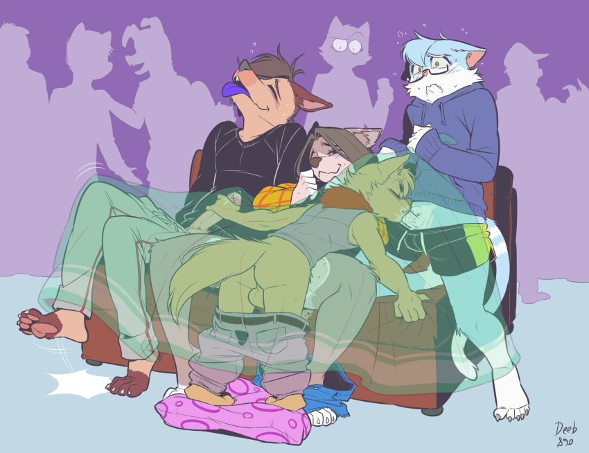 absurd_res anthro anthro_on_anthro anthro_penetrated anthro_penetrating anthro_penetrating_anthro anthro_pentrating bed biped bisexual bodily_fluids catnip_(khatnid) deeb890 dominant dominant_male dripping erection fan_character felid feline felis fellatio female female_penetrated fluffy from_front_position furniture genital_fluids genitals group group_sex hi_res humanoid_genitalia humanoid_penis larger_male league_of_legends leaking_precum male male/female male/male male_penetrated male_penetrating male_penetrating_female male_penetrating_male mammal neck_tuft nude on_bed oral oral_penetration penetration penile penis polyamory precum precum_drip precum_on_penis pussy pussy_juice riot_games sex size_difference small_dom_big_sub smaller_male standing stealth_sex submissive submissive_male teemo_the_yiffer tuft under_blanket under_covers vaginal vaginal_penetration video_games yordle