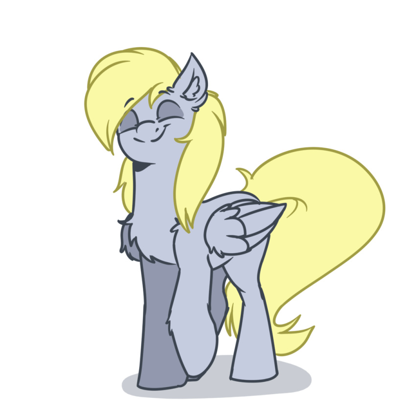 1:1 alpha_channel animated blonde_hair dancing derpy_hooves_(mlp) equid equine eyes_closed female feral friendship_is_magic grey_body hair hasbro mammal my_little_pony pegasus simple_background solo transparent_background wings witchtaunter