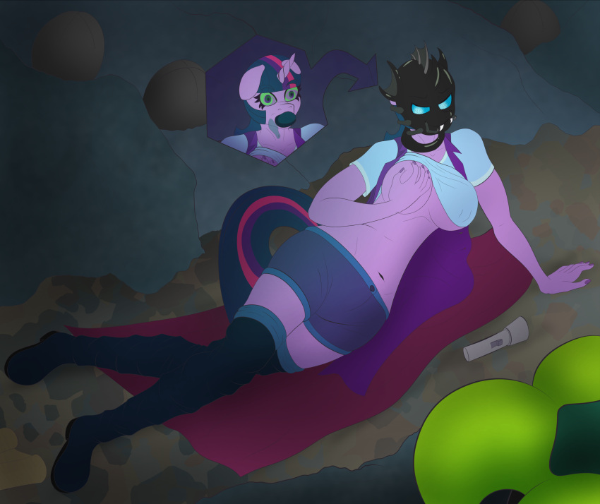 alien alien_(franchise) anthro arthropod breasts cape changeling clothing comic egg equid equine facehugger female flashlight_(object) friendship_is_magic hasbro hi_res horn mammal map mind_control my_little_pony nude ovipositor pdude transformation twilight_sparkle_(mlp) unicorn