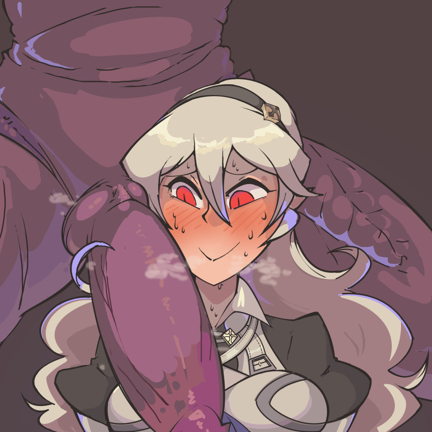 absurd_res accessory animal_humanoid anthro big_penis blush bodily_fluids breasts breath clothed clothing corrin corrin_(fire_emblem) davewaterfalls dragon dragon_humanoid duo female fire_emblem genitals headband hi_res humanoid imminent_oral imminent_sex looking_at_genitalia looking_at_penis male male/female metroid musk nervous nervous_smile nintendo out_of_frame penis penis_awe penis_on_face penis_over_shoulder purple_body ridley shirt size_difference solo_focus space_dragon_(metroid) super_smash_bros. super_smash_bros._ultimate sweat topwear video_games