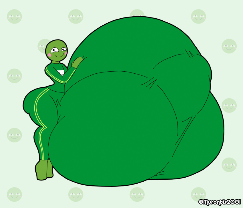 algae anthro balls big_balls big_bulge big_penis bulge butt genitals hand_on_penis huge_balls huge_bulge huge_penis humanoid hyper hyper_balls hyper_bulge hyper_genitalia hyper_penis male marimokkori murontis2001 penis side_butt solo thick_thighs