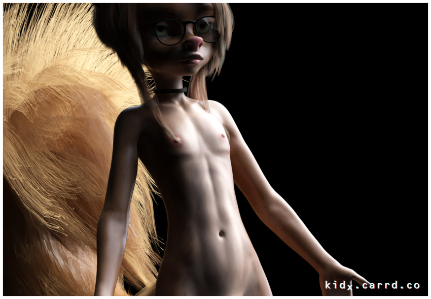 3d_(artwork) a-pose abs ambiguous_gender anthro biceps black_background canine_nose closed_mouth collar collar_only crotch_lines digital_media_(artwork) eyewear fluffy fluffy_tail fur geir girly glasses hair hard_lighting humanoid hybrid iben_(geir) lips male mammal muscular muscular_male navel nipples nude orange_hair out-of-frame_censoring pecs pubic_mound rim_light rodent round_glasses sciurid shadow shirtless simple_background skinny solo teenager text thick_lips torso_shot tree_squirrel url young
