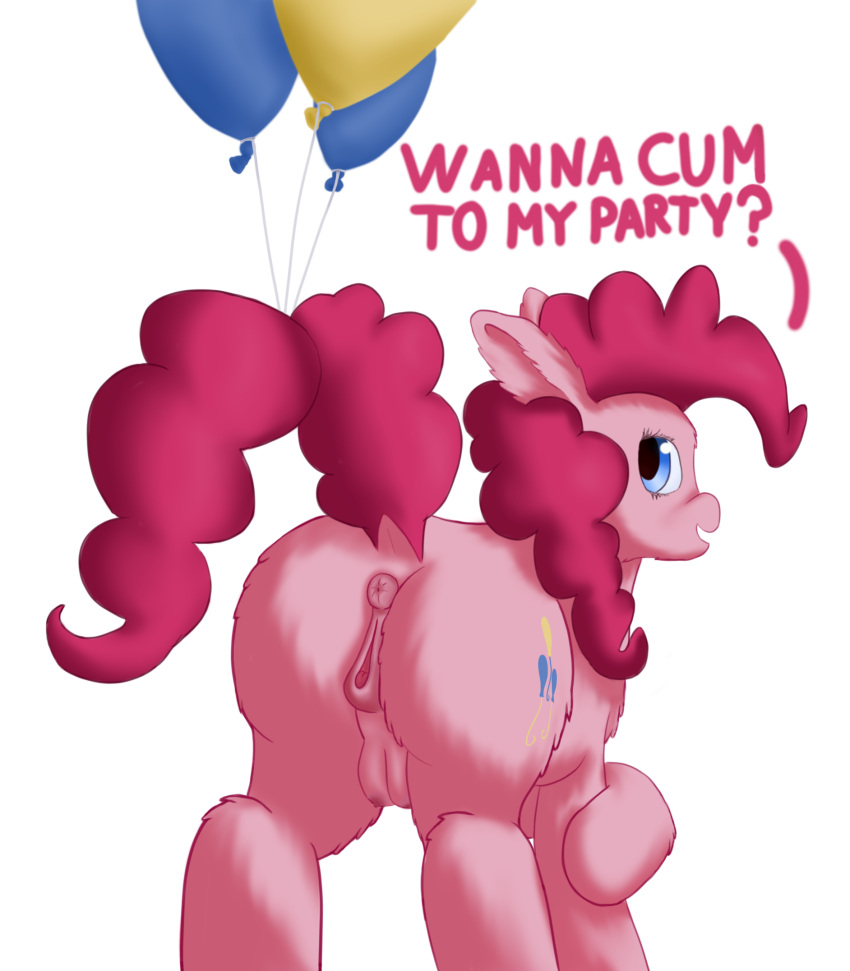 alpha_channel anatomically_correct anatomically_correct_genitalia anatomically_correct_pussy animal_genitalia animal_pussy anus balloon butt callichrome cutie_mark earth_pony equid equine equine_pussy female feral friendship_is_magic genitals hasbro hi_res horse inflatable inviting looking_at_viewer looking_back looking_back_at_viewer mammal my_little_pony pinkie_pie_(mlp) pony presenting presenting_hindquarters presenting_pussy puffy_anus pussy raised_tail solo teats