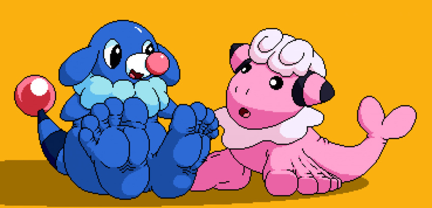 5_toes bovid caprine duo feet female flaaffy foot_hands head_swap humanoid_feet male mammal marblepan marine modular nintendo pinniped pok&eacute;mon pok&eacute;mon_(species) popplio seal sheep toes unusual_anatomy video_games what what_has_science_done