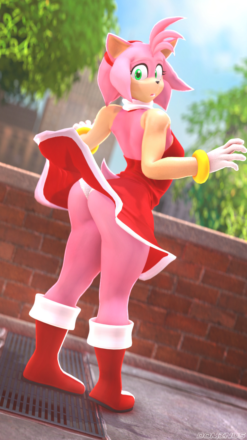 3d_(artwork) amy_rose clothing digital_media_(artwork) dominussfm female hi_res panties panty_shot sega solo sonic_the_hedgehog_(series) source_filmmaker underwear