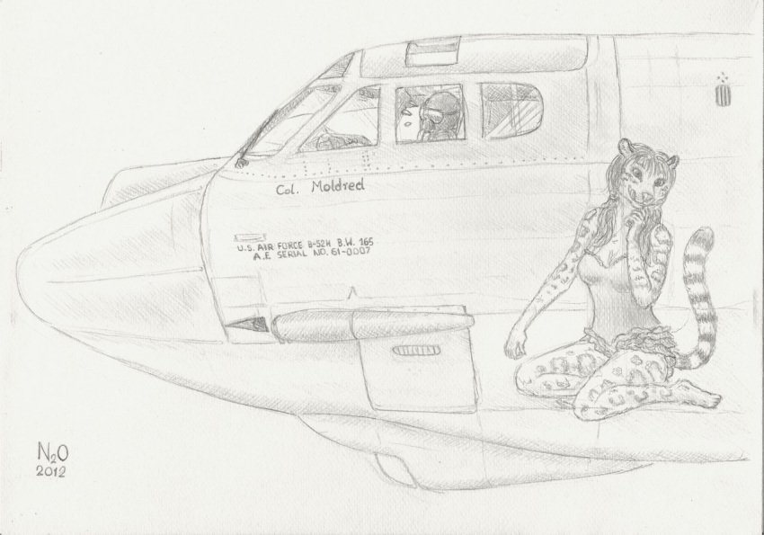 aircraft airplane anthro duo felid female human male mammal moldred natalie_(disambiguation) pantherine snow_leopard solo