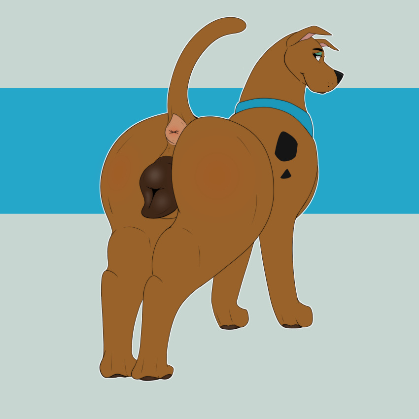 2022 anatomically_correct anatomically_correct_anus anatomically_correct_genitalia anatomically_correct_pussy animal_genitalia animal_pussy anus black_spots blue_collar blue_eyeshadow brown_body brown_fur brown_pawpads brown_pussy butt canid canine canine_pussy canis collar crossgender digital_drawing_(artwork) digital_media_(artwork) domestic_dog eyebrows eyelashes eyeshadow female feral fur genitals great_dane green_eyeshadow hanna-barbera hi_res kaze~inu makeup mammal mastiff molosser pawpads paws pink_anus pink_inner_ear presenting presenting_anus presenting_hindquarters presenting_pussy pussy raised_tail scooby-doo scooby-doo_(series) solo spots standing