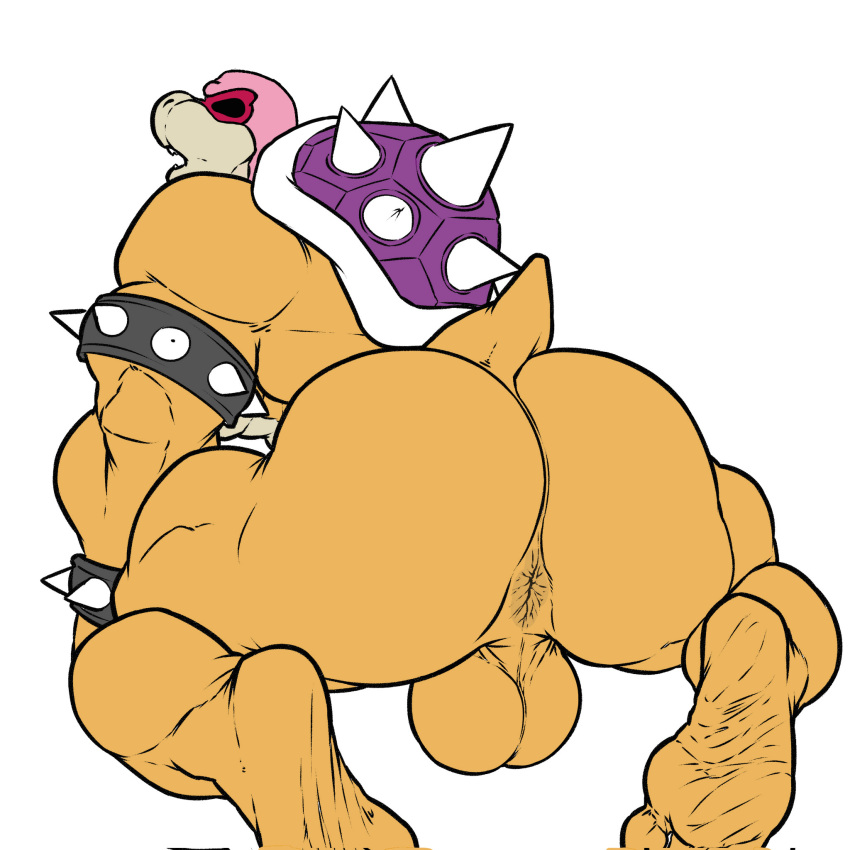 anthro anus balls biceps big_balls big_muscles collar edit eyewear feet genitals hi_res huge_muscles koopaling male mario_bros mr_canvas muscular nintendo open_mouth pose raised_tail roy_koopa shell soles solo spiked_collar spikes spread_legs spreading sunglasses video_games wrinkled_feet