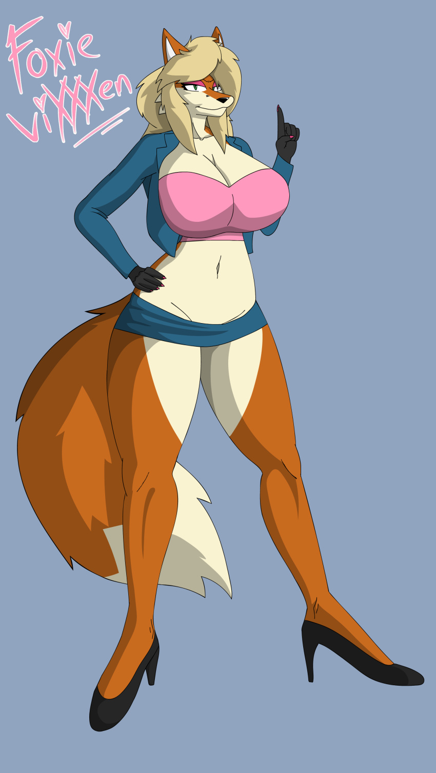 absurd_res anthro big_breasts breasts canid canine delightultrasonic female fox foxie_vixxxen hi_res looking_at_viewer mammal red_fox smile solo