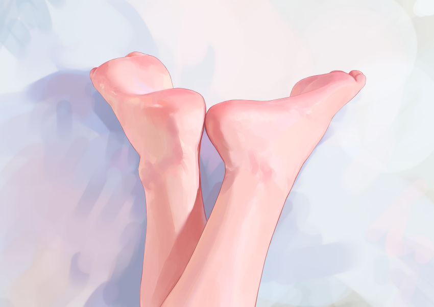 absurdres barefoot crossed_legs feet feet_only foot_focus highres mochizuki_ao original soles solo toes