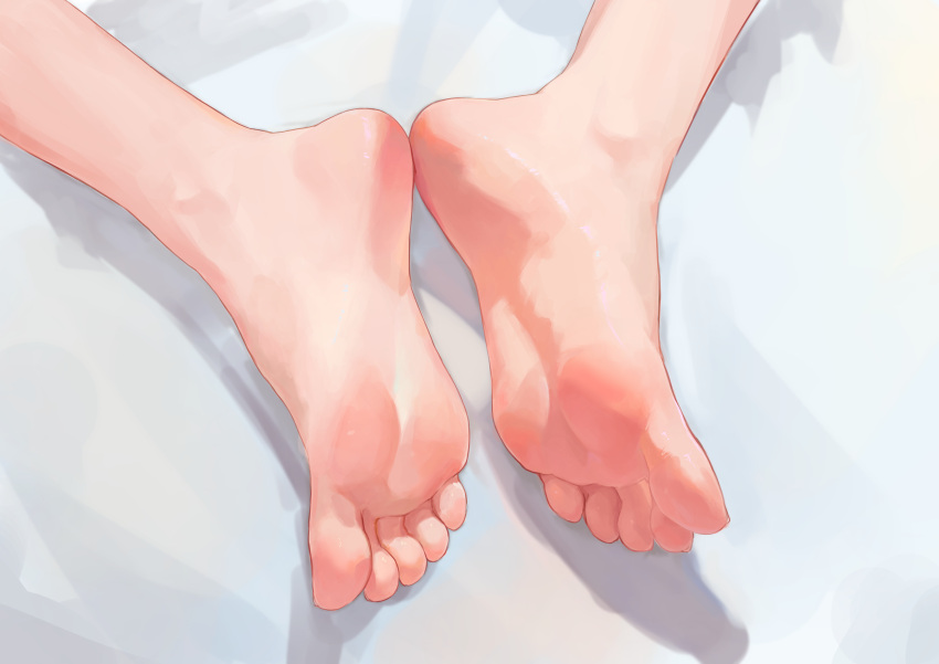 absurdres barefoot feet feet_only feet_together foot_focus highres mochizuki_ao original soles solo toes