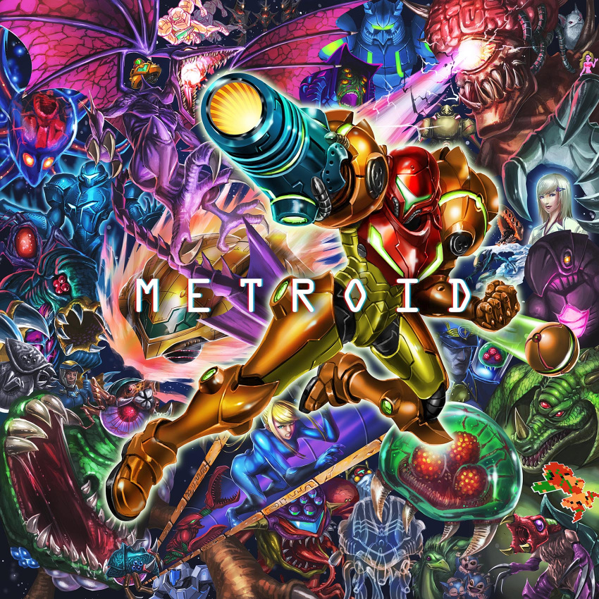 2017 adam_malkovich alien ambiguous_gender anthony_higgs armor avian beak breasts chozo clothing dark_samus english_text female group headgear helmet hi_res human kazumasa_yskn kraid mammal membrane_(anatomy) membranous_wings metroid metroid_(species) metroid_queen monster mother_brain nintendo omega_metroid open_mouth ridley samus_aran scalie spacecraft teeth text vehicle video_games wings