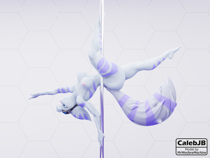 3d_(artwork) 4:3 anthro barefoot blender_(software) blue_eyes breasts calebjb dancing digital_media_(artwork) eyewear eyewear_on_head feet female goggles goggles_on_head hair humanoid_feet lombax mammal nipples nude pinup plantigrade pole pole_dancing pose ratchet_and_clank rivet_(ratchet_and_clank) simple_background solo sony_corporation sony_interactive_entertainment toes video_games