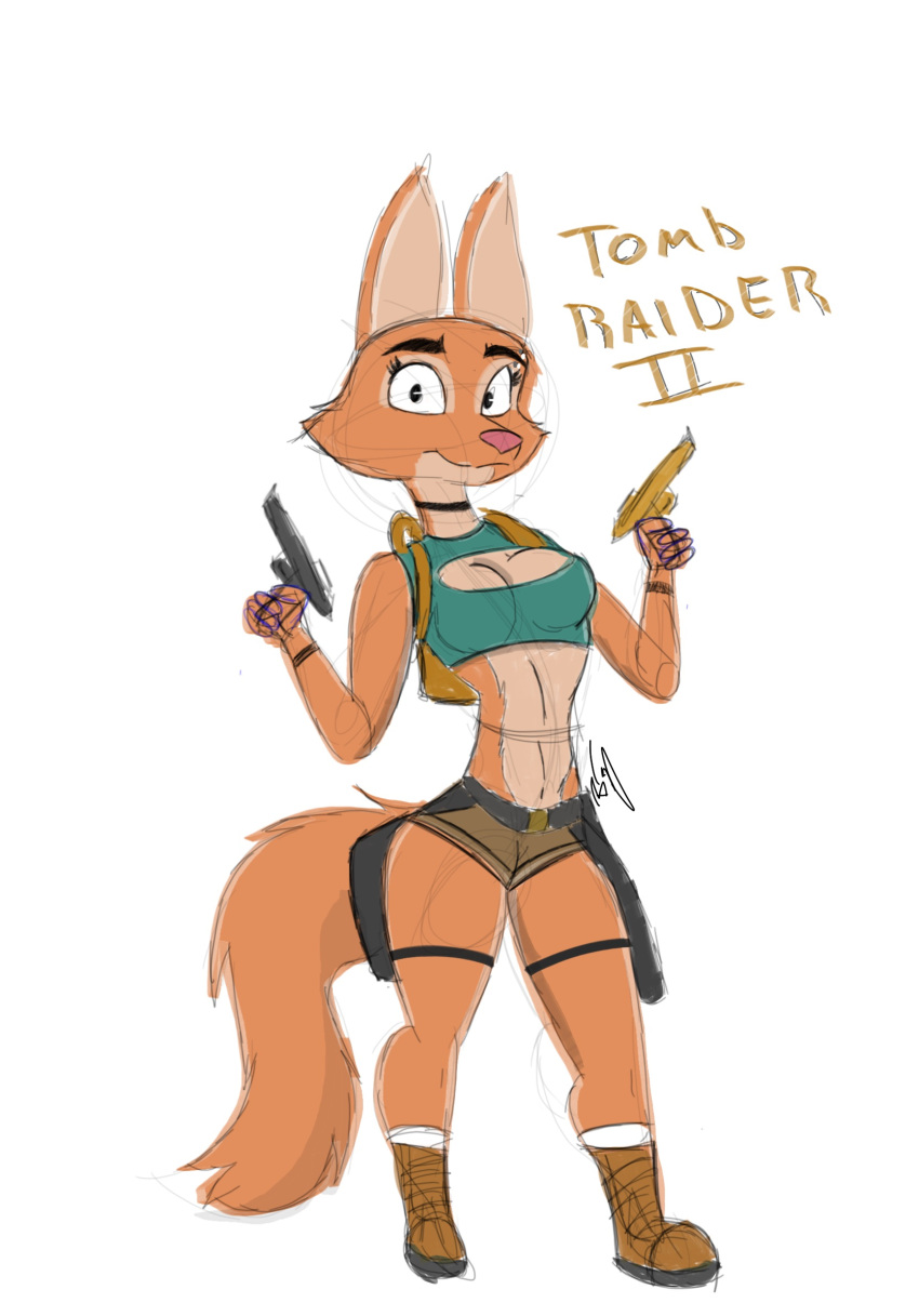 anthro canid canine diane_foxington dreamworks female fox hi_res mammal the_bad_guys tomb_raider